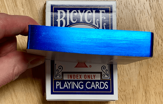 Gilded Blue Bicycle Index Only Playing Cards