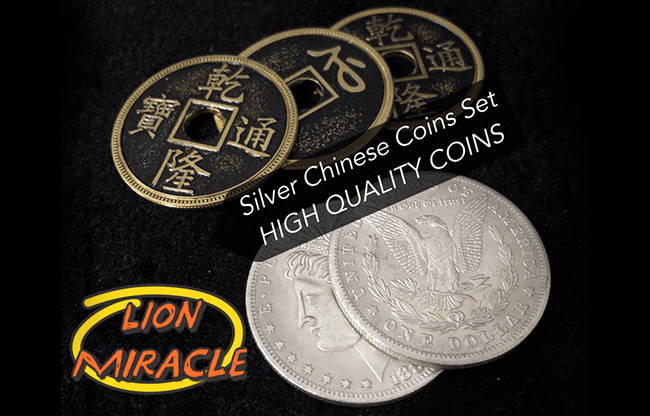 Silver Chinese Coins Set by Lion Miracle - Trick