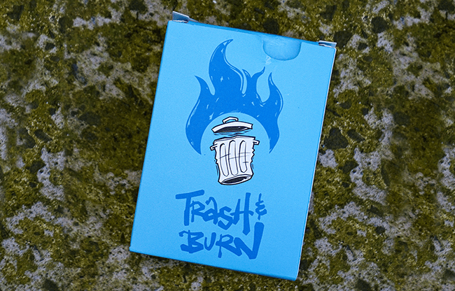 Trash & Burn (Blue) Playing Cards by Howlin' Jacks