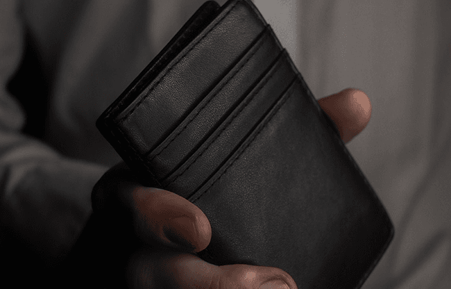 Orphic+ Playing Card Size in Leather (Gimmick and Online Instructions) by Lewis Lé Val and The 1914 - Trick