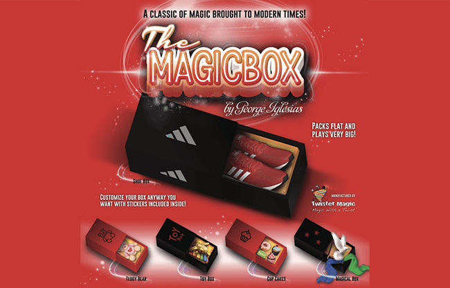MAGIC BOX RED Medium by George Iglesias and Twister Magic - Trick