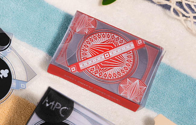 Red Transparent Playing Cards by MPC