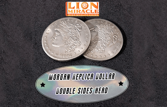 MORGAN REPLICA DOLLAR DOUBLE SIDED HEAD by Lion Miracle - Trick