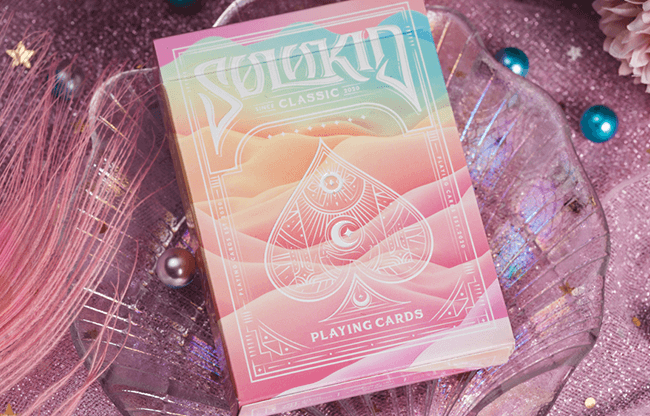 Solokid Rainbow Dream (Red Pink) Playing Cards by Solokid Playing Card Co.