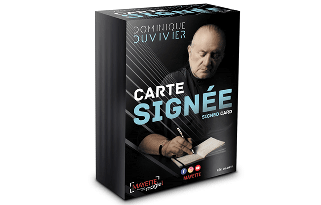 Signed Card (Gimmicks and Online Instructions) by Dominique Duvivier - Trick