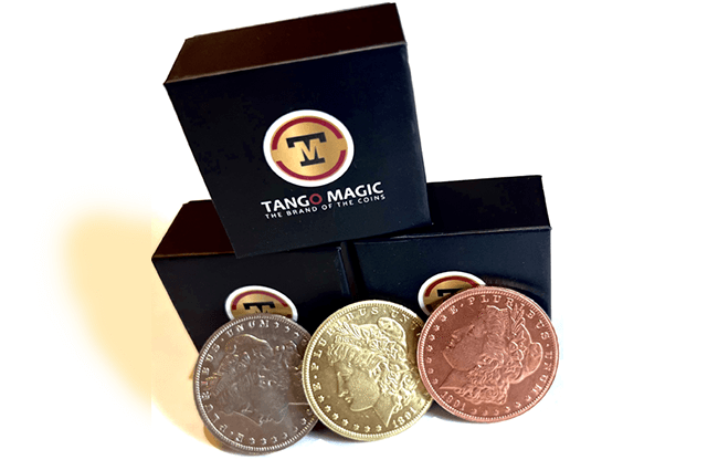 Follow the Silver Morgan Replica (Gimmicks and Online Instructions) by Tango - Trick