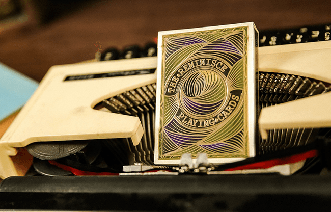 Reminisce (Green) Playing Cards