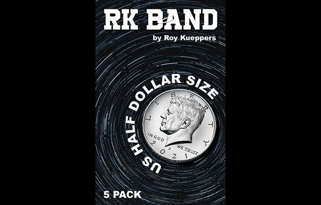 RK Bands Half Dollar Size For Flipper coins (5 per package) - Trick