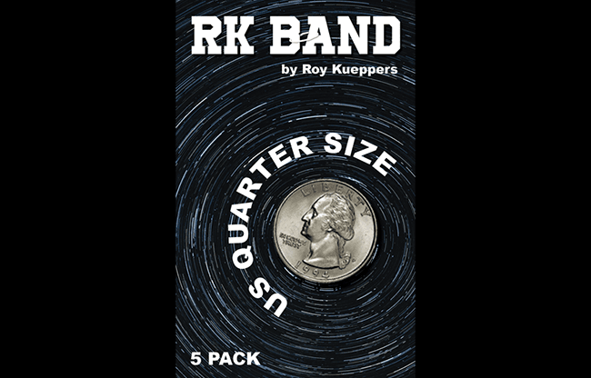 RK Bands Quarter Dollar Size For Flipper coins (5 per package) - Trick