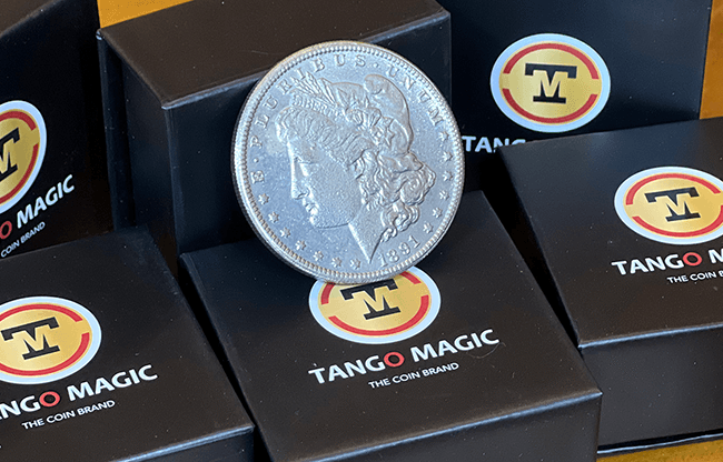 Replica Morgan Magnetic Coin (Gimmicks and Online Instructions) by Tango Magic - Trick