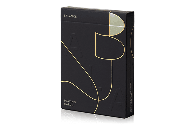 Balance (Black Edition) Playing Cards by Art of Play