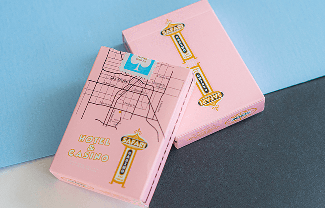 Safari Casino Pink Playing Cards by Gemini