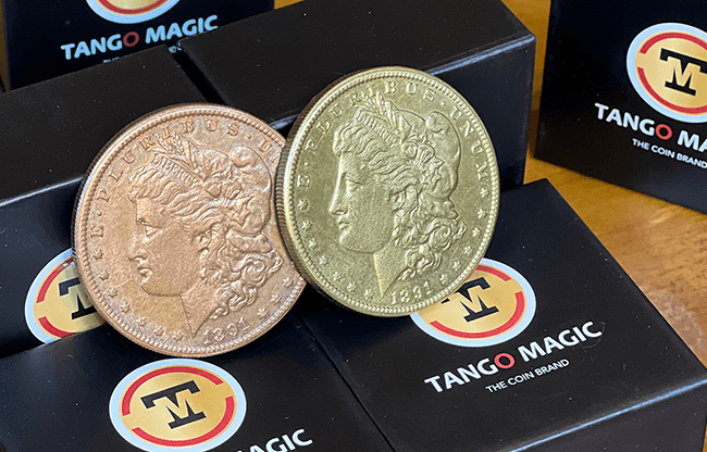 Replica Golden Morgan Scotch and Soda Magnetic (Gimmicks and Online Instructions) by Tango Magic - Trick