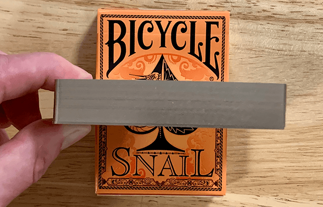 Gilded Bicycle Snail (Orange) Playing Cards
