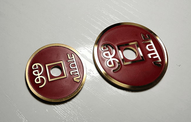 CHINESE COIN RED LARGE by N2G - Trick