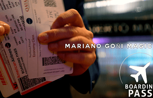 Boarding Pass (Gimmicks and Online Instruction) by Mariano Goni - Trick