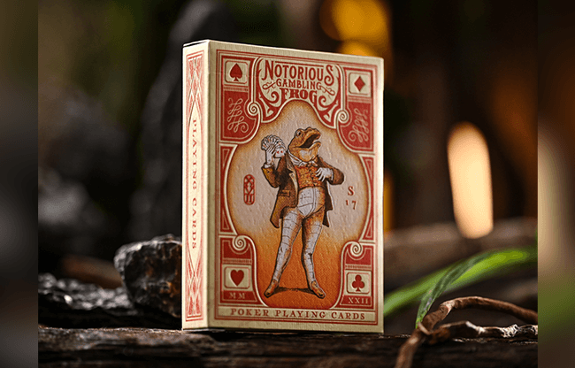 Notorious Gambling Frog (Orange) Playing Cards by Stockholm17