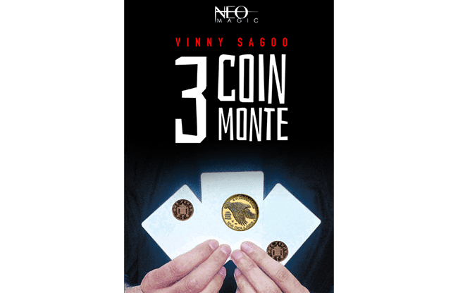 3 COIN MONTE (Gimmicks and Online Instructions) by Vinny Sagoo - Trick