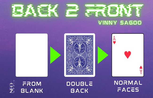 Back 2 Front  (Gimmicks and Online Instructions) by Vinny Sagoo - Trick