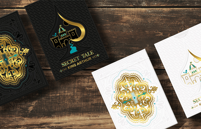 Secret Tale Black Knight Playing Cards