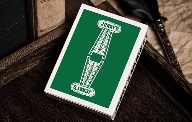 Jerry's Nugget (Felt Green) Marked Monotone Playing Cards