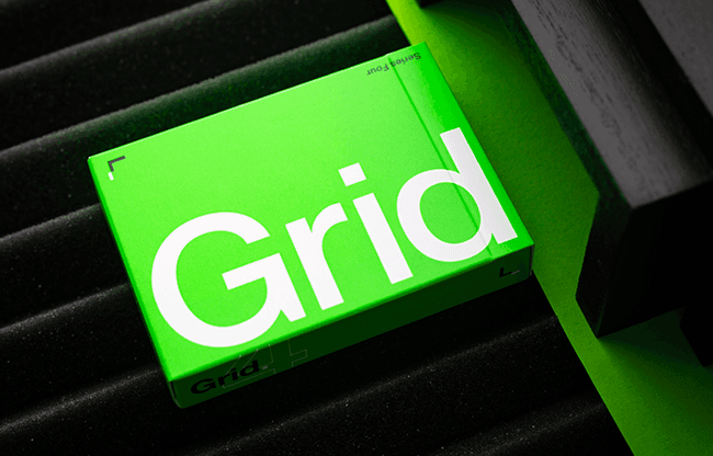 Grid Series Four- Typographic Playing Cards