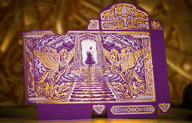 Gods of Norse Purple Royale Playing Cards