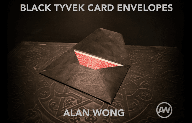Black Tyvek Card Envelopes (10 pk) by Alan Wong - Trick