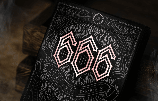 666 V4 (Rose Gold) Playing Cards by Riffle Shuffle