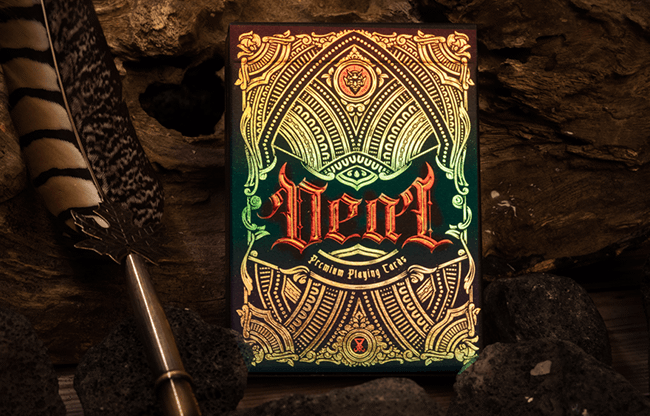 Deal with the Devil (Golden Contract) UV Foiled Edition Playing Cards by Darkside Playing Card Co