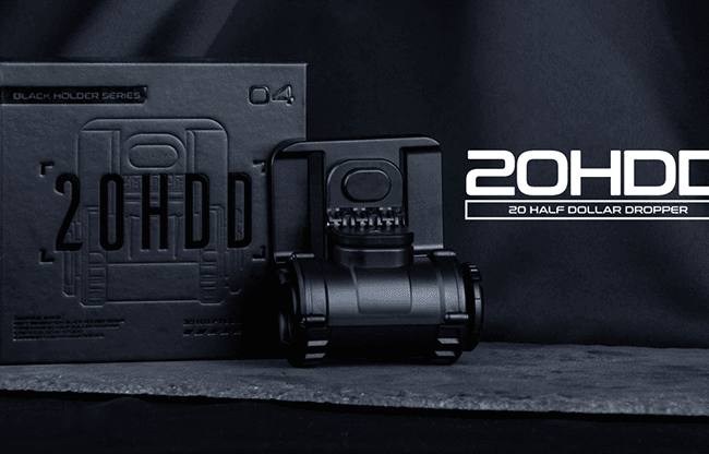 Hanson Chien Presents 20HDD (20 Half Dollar Dropper) by Ochiu Studio (Black Holder Series) - Trick