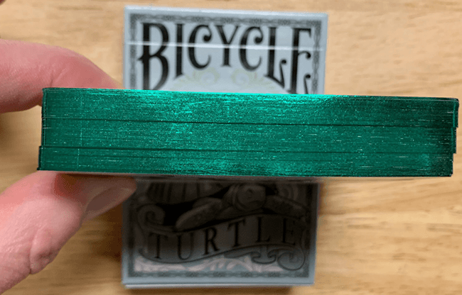 Gilded Bicycle Turtle (Land) Playing Cards