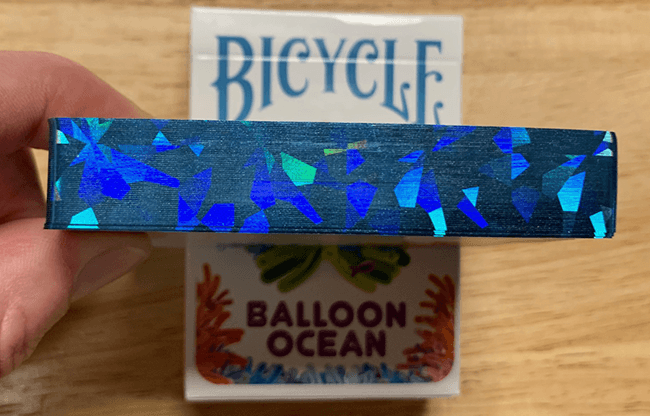 Gilded Bicycle Balloon (Ocean) Playing Cards