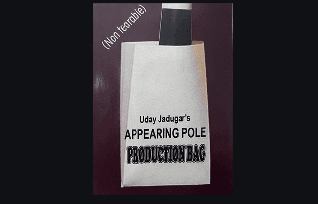 APPEARING POLE BAG WHITE (Gimmicked / No Tear) by Uday Jadugar - Trick