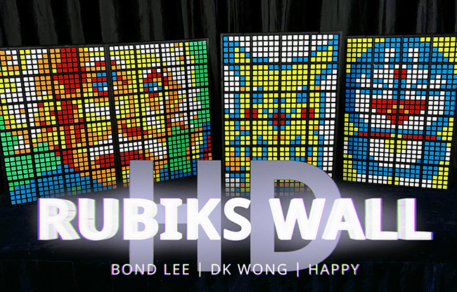 RUBIKS WALL HD Complete Set (Gimmicks and Online Instructions) by Bond Lee - Trick