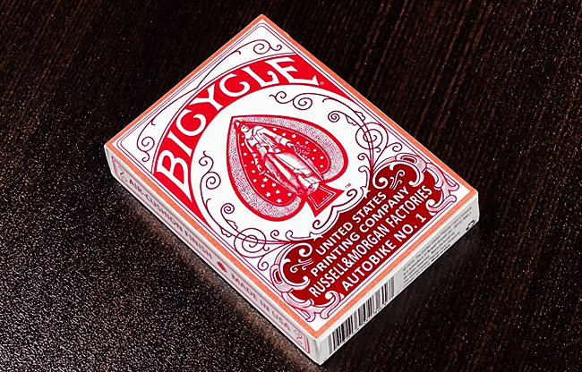 Bicycle Foil AutoBike No. 1 (Red) Playing Cards