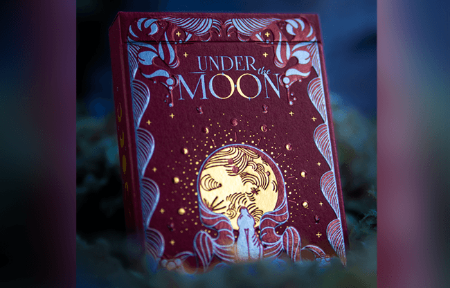 Under the Moon (Moonrise Pink) Playing Cards