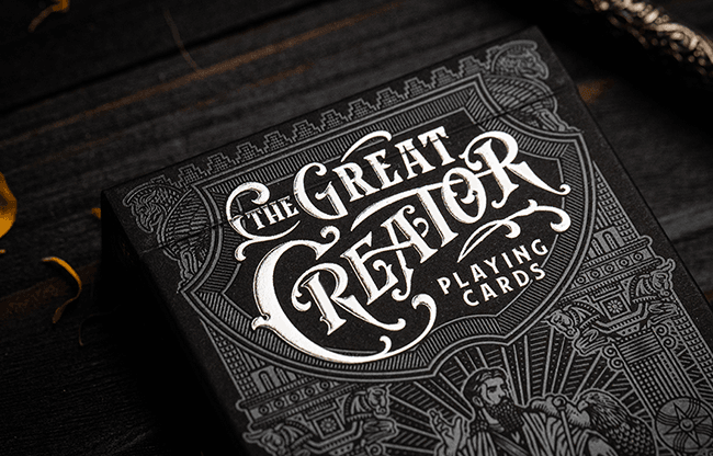 The Great Creator: Sky (Silver Foil) Edition Playing Cards by Riffle Shuffle