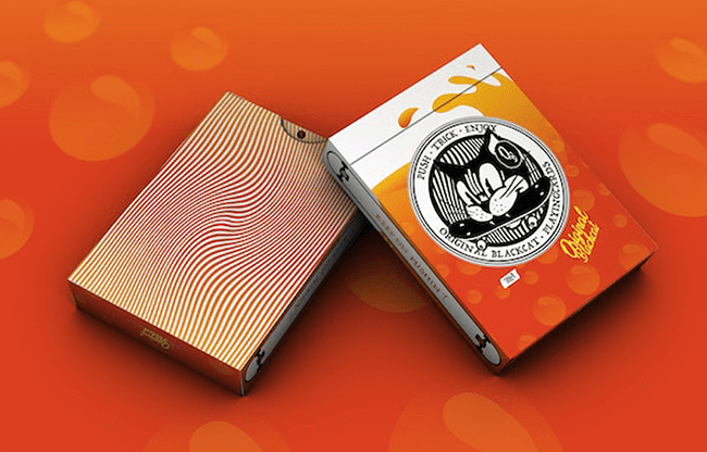 Original Blackcat Orange Milk Playing Cards