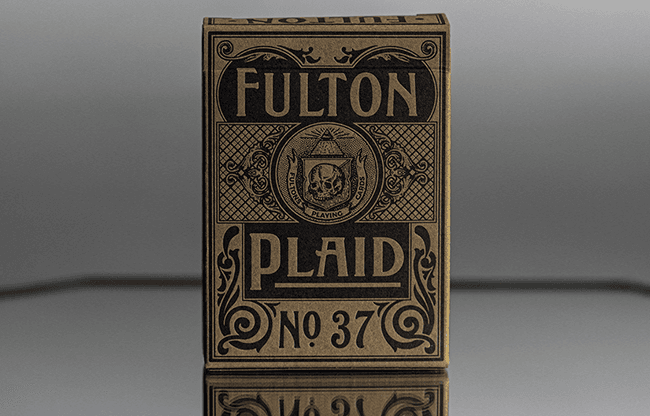 Fulton Plaid (Bourbon Brown)  Playing Cards