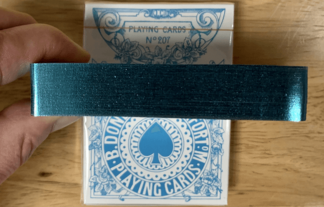 Gilded Four Continents (Blue) Playing Cards