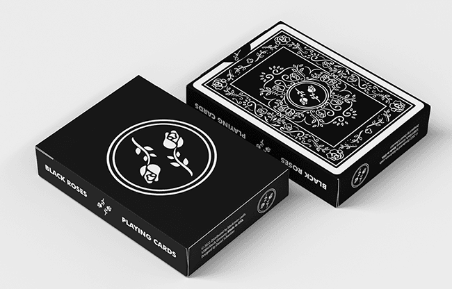 Black Roses Playing Cards (Fully Marked)