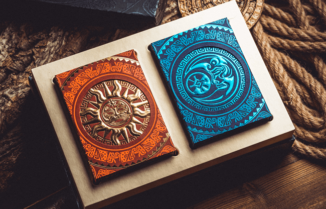 Maya 2 Deck set (Moon and Sun) Playing Cards