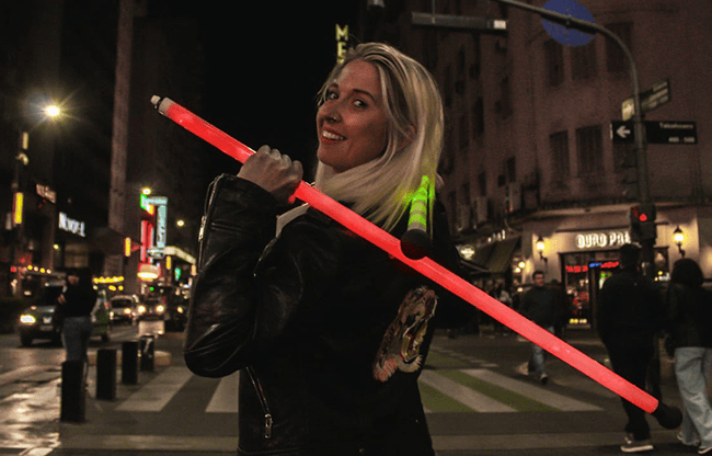 Luminous Dancing Cane RED by Magica Rocio - Trick