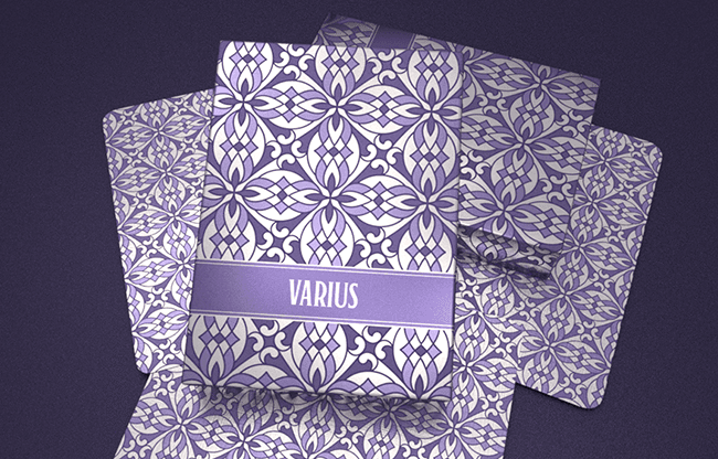 VARIUS (Limited Edition Purple ) Playing Cards