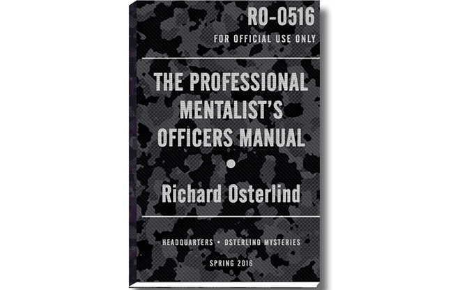 The Professional Mentalist's Officers Manual  by Richard Osterlind - Book