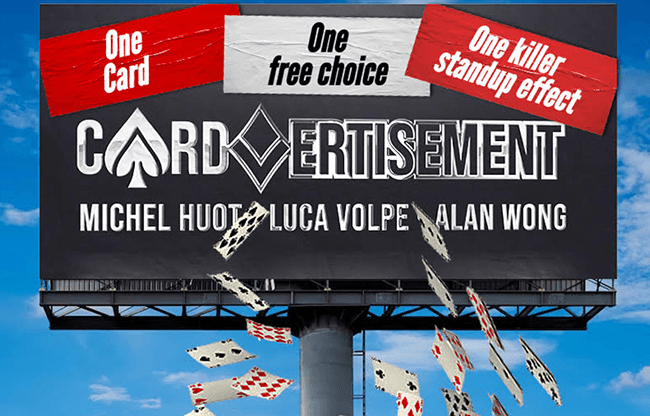 Cardvertisment (Gimmicks and Online Instructions) by Michel Huot, Luca Volpe, and Alan Wong - Trick