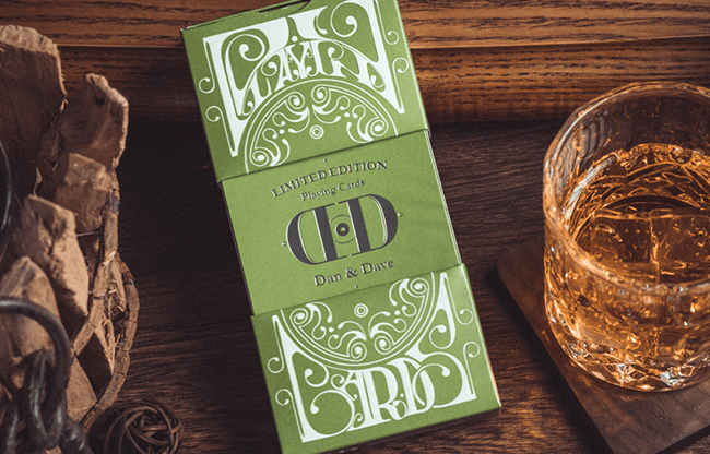Smoke & Mirrors V8, Green (Deluxe) Edition Playing Cards by Dan & Dave