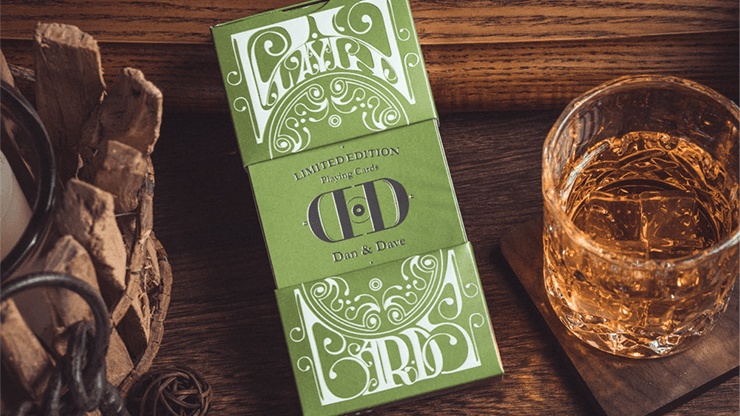 Smoke & Mirrors V8, Green (Deluxe) Edition Playing Cards by Dan & Dave