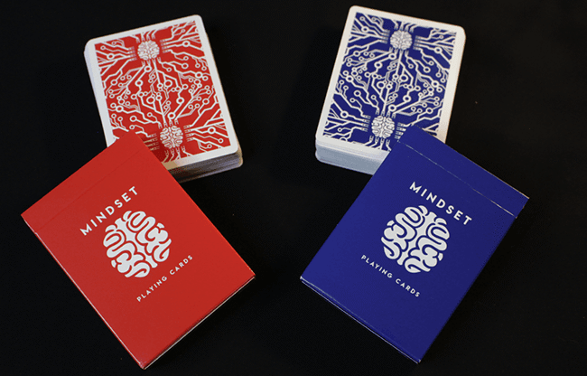 Mindset Duo 1 Red and 1 Blue Set Playing Cards (Marked) by Anthony Stan